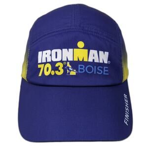 Ironman 70.3 Boise Finisher Slideback 5 Panel Hat Blue One Size Boco Gear